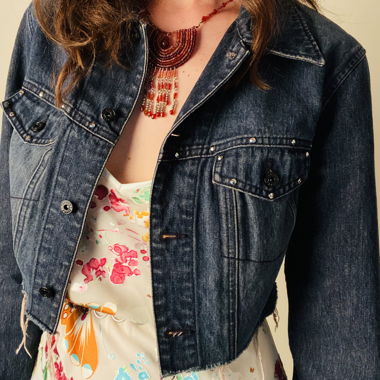 Teddys Cropped Denim Jacket