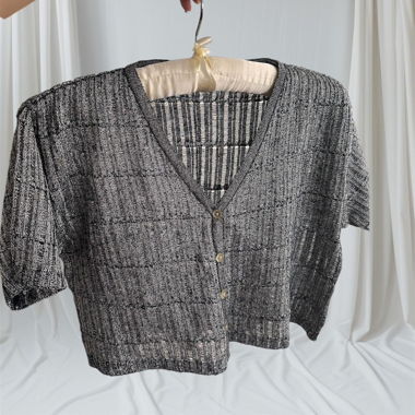 2025 Shimmer Boho Mermaid Knit Crop Top 