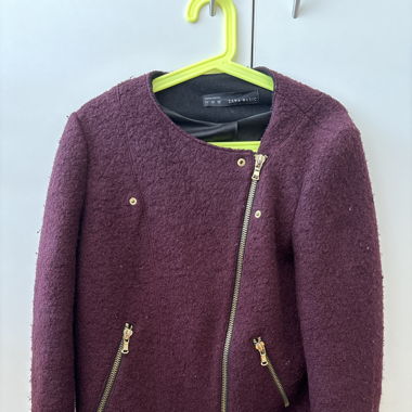jacket autumn burgundy zara