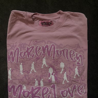 MORE MONEY MORE LOVE PINK TSHIRT