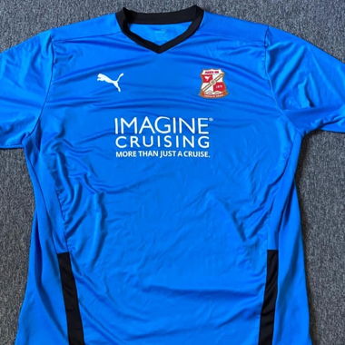 Maglia Vintage Puma Swindon Town FC Blu Y2K