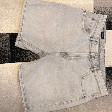 Light grey Zara denim shorts
