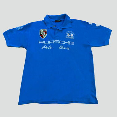 La Martina Light Blue Porsche Polo