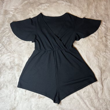 Combi-short noir taille S