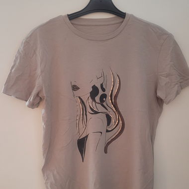 T-shirt da donna grigio