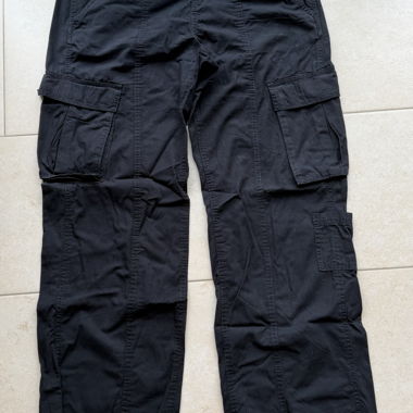 Pantalone cargo nero