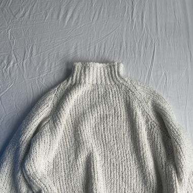 Pull blanc d’hiver 