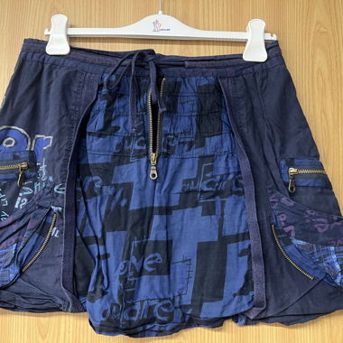 Desigual Shortsrock blau