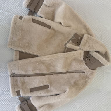 Giacca Teddy beige