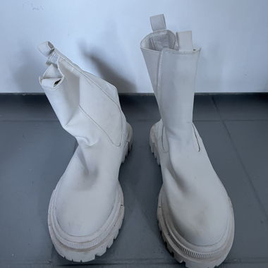 Weiße Chelsea-Stiefel - Bershka 37