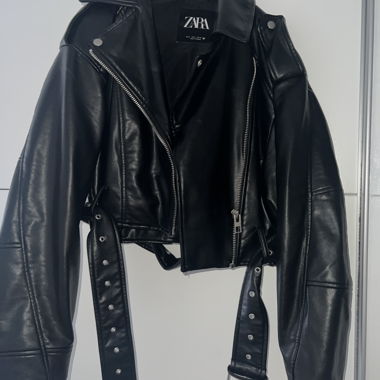 Zara viral leather jacket 
