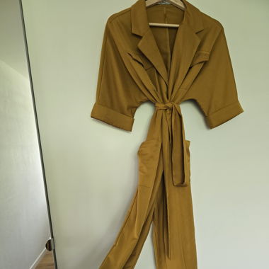 Mustard Yellow Utility Jumpsuit 