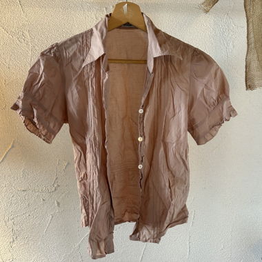 Pink short-sleeve blouse by Sixteen
