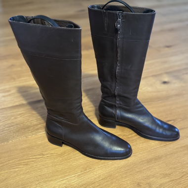 Unisa Stiefel Winterstiefel Leder Gr. 38 braun