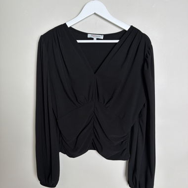 Black Morgan long sleeve top