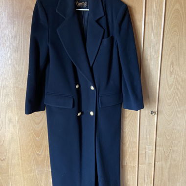 Cappotto nero in cachemire