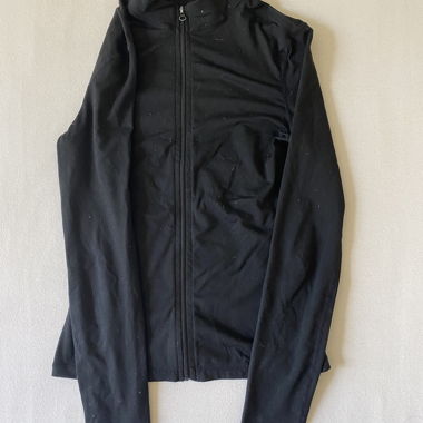 Giacca sportiva nera con zip