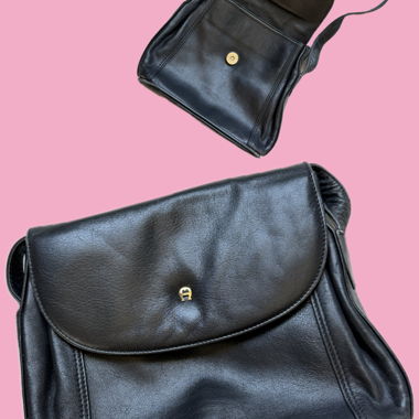 AIGNER Leather Crossbody Bag