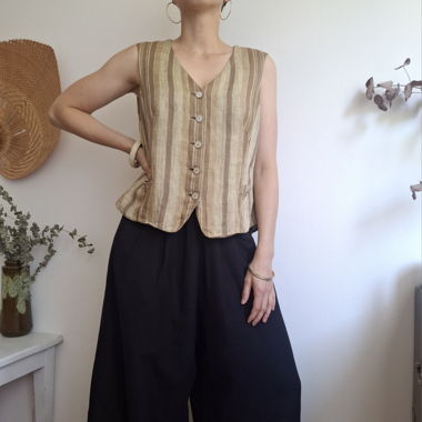 Gilet en lin