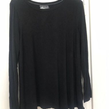 Schwarzes Street One Langarmshirt Gr. 36