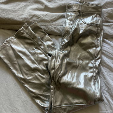 Bershka metallic/silver pants