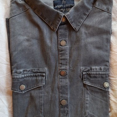 Grey Angelo Litrico Denim Shirt XL