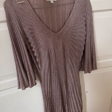 Kleid altrosa mit Glitzer 