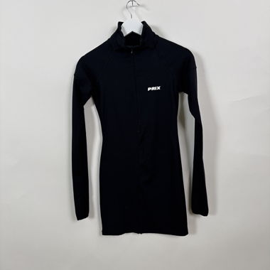 PRIX black zip dress