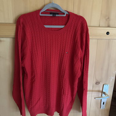 Maglione rosso Tommy Hilfiger XXL