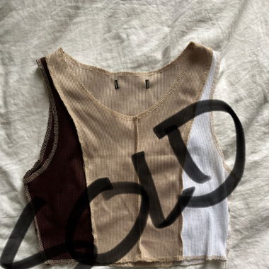 Patchwork Crop Top