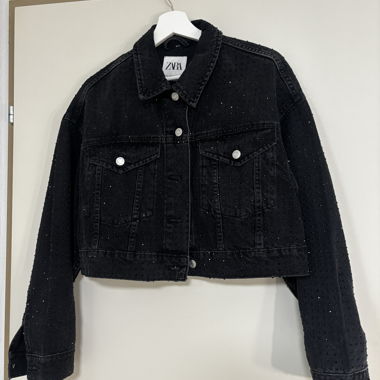 glitter denim jacket