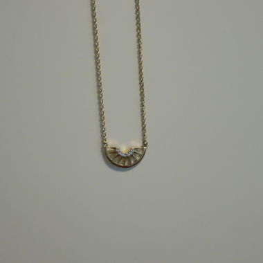 Gold Necklace with Pendant