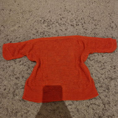 Maglione vintage Ralph Lauren rosso chiaro scollo a barchetta