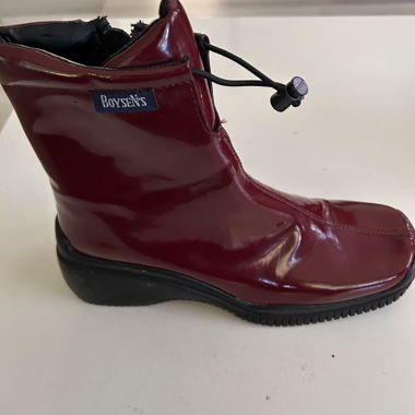 Boys' Patent Leather Ankle Boots