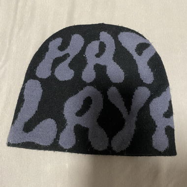 Set di cuffie lavorate a maglia con motivo