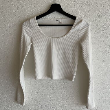 H&M Top maniche lunghe a costine