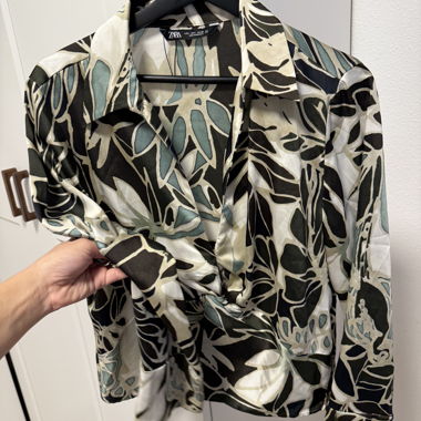 Blusa Zara stampata