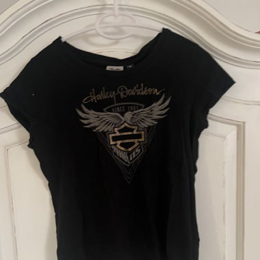 Schwarzes Harley-Davidson shirt