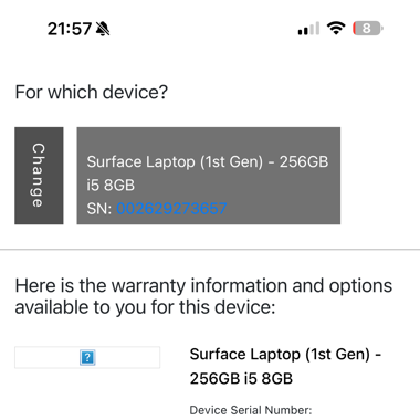 Surface Laptop 1. gen Top Zustand
