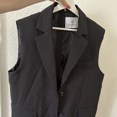 Oversized sleevless blazer - Jusdepom