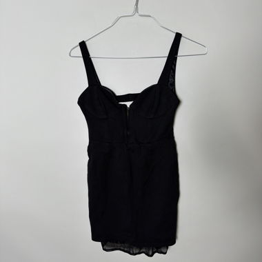 Bershka schwarzes Mini-Kleid