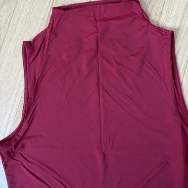 Top sans manches bordeaux