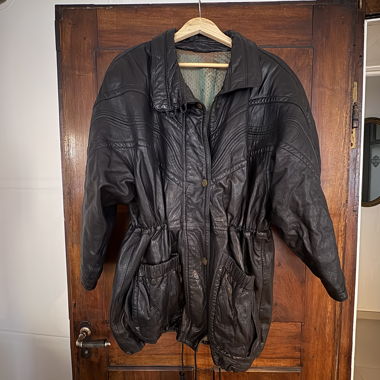 Vintage 1970 real leather coat
