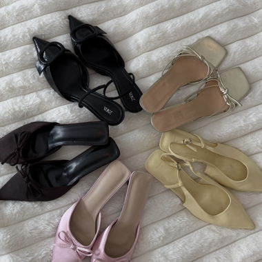 5 paia di kitten heels, taglia 40