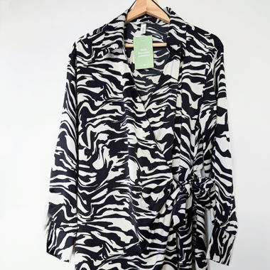 Zebra crossed dress (perfect for party season!)