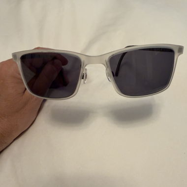Rectangular sunglasses with prescription lenses