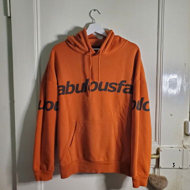 Sweat à capuche orange