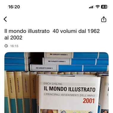 Il mondo illustrato 40 volumi 