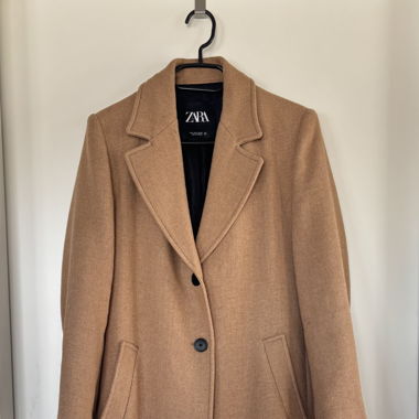 Mantel Camel tailliert