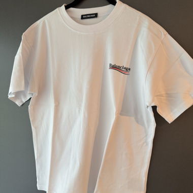 T-shirt Balenciaga blanc oversize